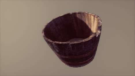 Old-used-rusted-wooden-bucket